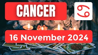 Cancer horoscope  Cancer Horoscope for Today 16 November 2024 [upl. by Endor]