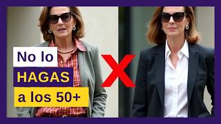 6 Errores de moda que EVITAR después de los 50 [upl. by Greenberg]