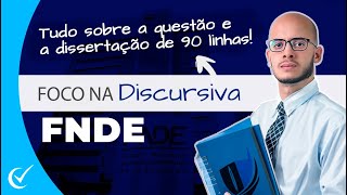 Discursiva do Concurso FNDE 20232024 Especialista Questão e Dissertação de 90 linhas do Cebraspe [upl. by Ysdnyl808]