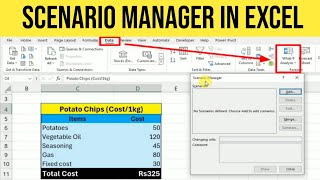 Mastering Scenario Manager in Excel for Data Analysis and Forecasting [upl. by Yrrap753]