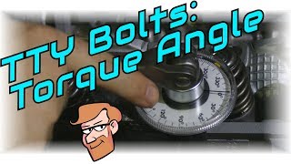 How to Install TorqueToYield Head Bolts With a Torque Angle Gauge • Cars Simplified [upl. by Sello]