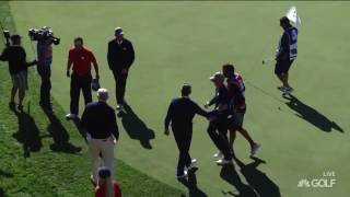 Patrick Reed birdie at 16 to clinch win [upl. by Wobniar]