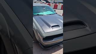 CARBON FIBER BONNET WRAPPING FOR DODGE wrapping dodge dubaicars dubai wrap [upl. by Eniarrol731]