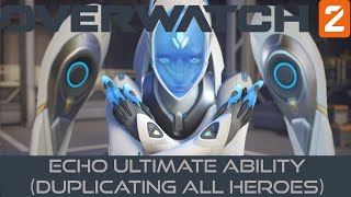 Overwatch 2 ALL Echo ULTIMATE Ability Voice Lines with Subtitles HD [upl. by Fonz511]