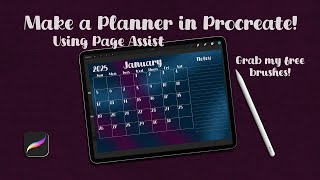 Make a Customized Planner in Procreate [upl. by Lynn82]