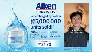 AikenPrebiotic Gel Moisturiser Lightweight yet Gives 200 Hydration Boost [upl. by Boice576]