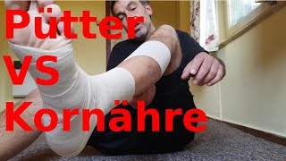 Pütter vs Kornähre  Joggen mit Kompressionsverband Pflege [upl. by Aicile]