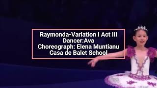 Raymonda Variation I Act III Choreography [upl. by Nosidda880]