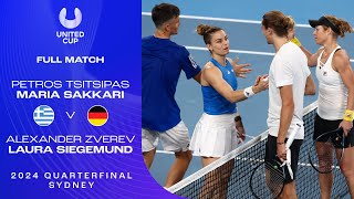 TsitsipasSakkari v ZverevSiegemund Full Match  United Cup 2024 Quarterfinal [upl. by Kesley]