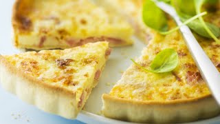 Recette  Quiche lorraine sans crème [upl. by Froma]