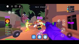 me playing zombie rampage Roblox [upl. by Aba]