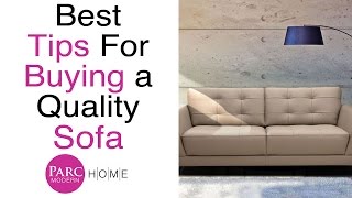 Sofa Buying Tips amp What Makes A Great Sofa Review  Parc Modern [upl. by Christoffer]