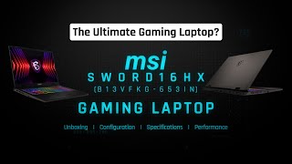 Unboxing the MSI Sword 16 HX B13V  The Ultimate Gaming Laptop [upl. by Eatnwahs]