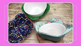 How to Sew a Bowl Cozy with Crafty Gemini [upl. by Ainsley459]