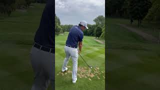 Eduardo Molinari Hybrid Swing At The British Masters titleist golfswing [upl. by Enak953]