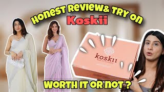 KOSKII HONEST REVIEW  How did I get buy 2 get 1 free  Koskii Saree and Suit Review [upl. by Ahsihat]