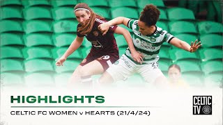 Highlights  Celtic FC Women 50 Hearts  Agnew Scores HatTrick in Five Star Display at Paradise [upl. by Llenahc]