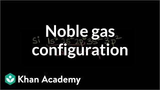 Noble gas configuration  Electronic structure of atoms  Chemistry  Khan Academy [upl. by Dorry]