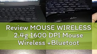 Review MOUSE WIRELESS 24g 1600 DPI Mouse Wireless Bluetooth Rechargable [upl. by Ettenhoj440]