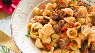 Orecchiette al sugo di salsiccia  Ricettait [upl. by Aenej]