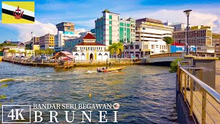 4K Brunei Morning Walking Tour  Bandar Seri Begawan 2023 [upl. by Savvas183]