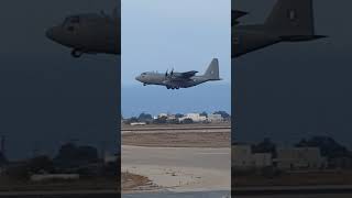 C130 Take off from Santorini Airport August 2018 [upl. by Saree833]