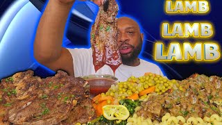 LAMB CHOPS amp STROGANOFF  MUKBANG  EATING SHOW [upl. by Dronel]