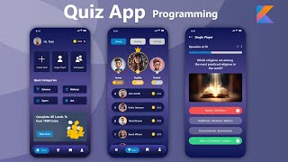 Quiz App Android Studio Kotlin Project tutorial  Quiz App Kotlin Programming [upl. by Jessamyn613]