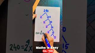 Fundamental Theorem of Arithmetic Class 10th Maths Chapter 1 primefactors ytshorts shorts fun [upl. by Tegirb]