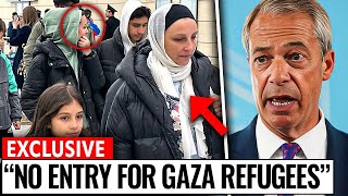 Nigel Farage Say No To Refugees From Gaza [upl. by Orlena]