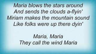 Sam Cooke  They Call The Wind Maria From Paint Your Wagon Lyrics [upl. by Paulo]