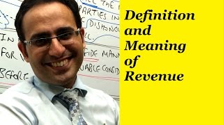 Basic Accounting Terms Video7 What is Revenue [upl. by Broek]