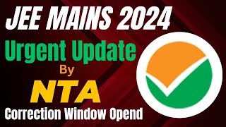 JEE Mains 2024 Major Updates  How To Make Correction in jee mains application form jeemains2024 [upl. by Netta]