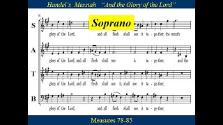 4 Handel Messiah Part 1  And The Glory  Soprano [upl. by Ecreip]