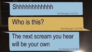 scary text message stories EXTREMELY CREEPY TEXTS TO THE BABYSITTER [upl. by Rahr]