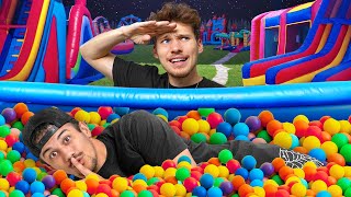 EXTREME HIDE amp SEEK In Worlds BIGGEST Bounce House [upl. by Memory]