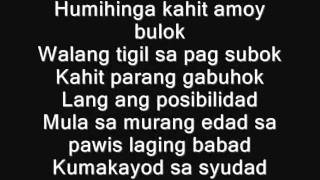 Gloc 9 ft Letter Day story  Martilyo LYRICS [upl. by Adlihtam]