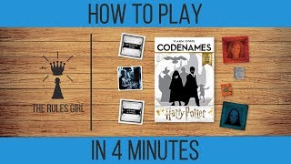 How to Play Codenames Harry Potter in 4 Minutes  The Rules Girl [upl. by Nurat]