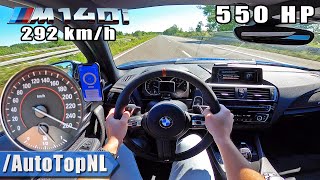 550HP BMW M140i SUPER FAST on AUTOBAHN NO SPEED LIMIT by AutoTopNL [upl. by Reisinger]