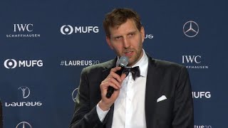 Auszeichnung für Lebenswerk Nowitzki bereit für neuen Abschnitt [upl. by Mcmath993]