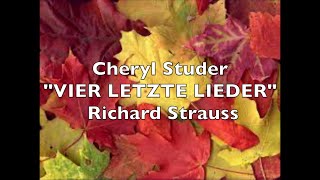 Cheryl Studer quotVIER LETZTE LIEDERquot Richard Strauss [upl. by Paulson562]