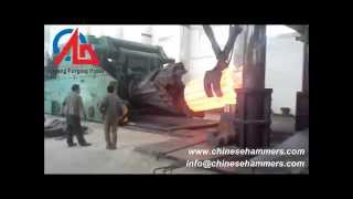 forging steel with 5000 ton hydraulic metal forming machine [upl. by Nikita]