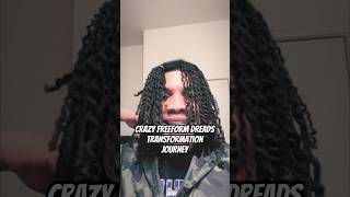 Crazy FreeForm Dreads Transformation Journey freeformdreads dreads freeformlocs dreadjourney [upl. by Eolcin]