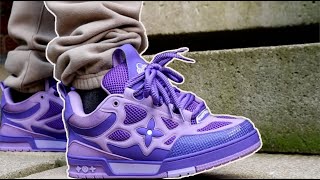 NEW COLORS LV Louis Vuitton Purple SKATE Sneaker ON FOOT [upl. by Dugald]