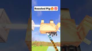 Minecraft Roasted Pig🔥🐷 Worlds Smallest Violin shorts minecraft [upl. by Hcardahs]