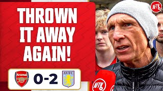 I’m Hurt We’ve Thrown It Away Again Lee Judges  Arsenal 02 Aston Villa [upl. by Ehrman]