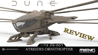 Dune Atreides Ornithopter Model Kit 172 DS007 BY MENG  ASMR [upl. by Renaldo]