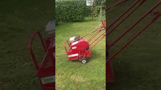 Aeration  bad condition lawn grass after 2018 drought [upl. by Agemo]