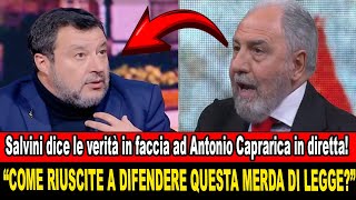 Scontro Esplosivo Caprarica e Cazzola Sferrano un Attacco a Salvini su Vitalizi e Privilegi [upl. by Mahla]