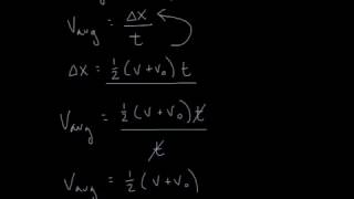 Deriving kinematic equations [upl. by Descombes]